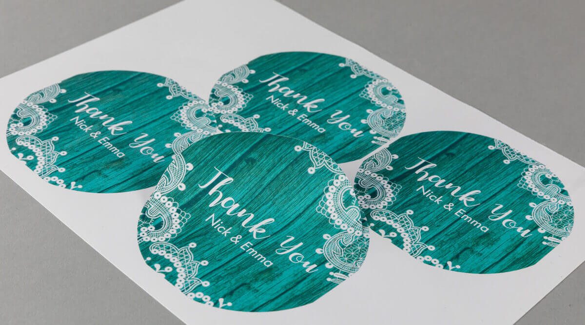 Round Wedding Stickers